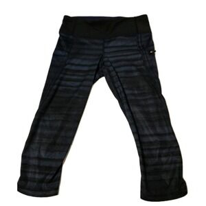 Lululemon Women's Run Top Speed Crop Good Vibes Leggings Navy/Black Size 4